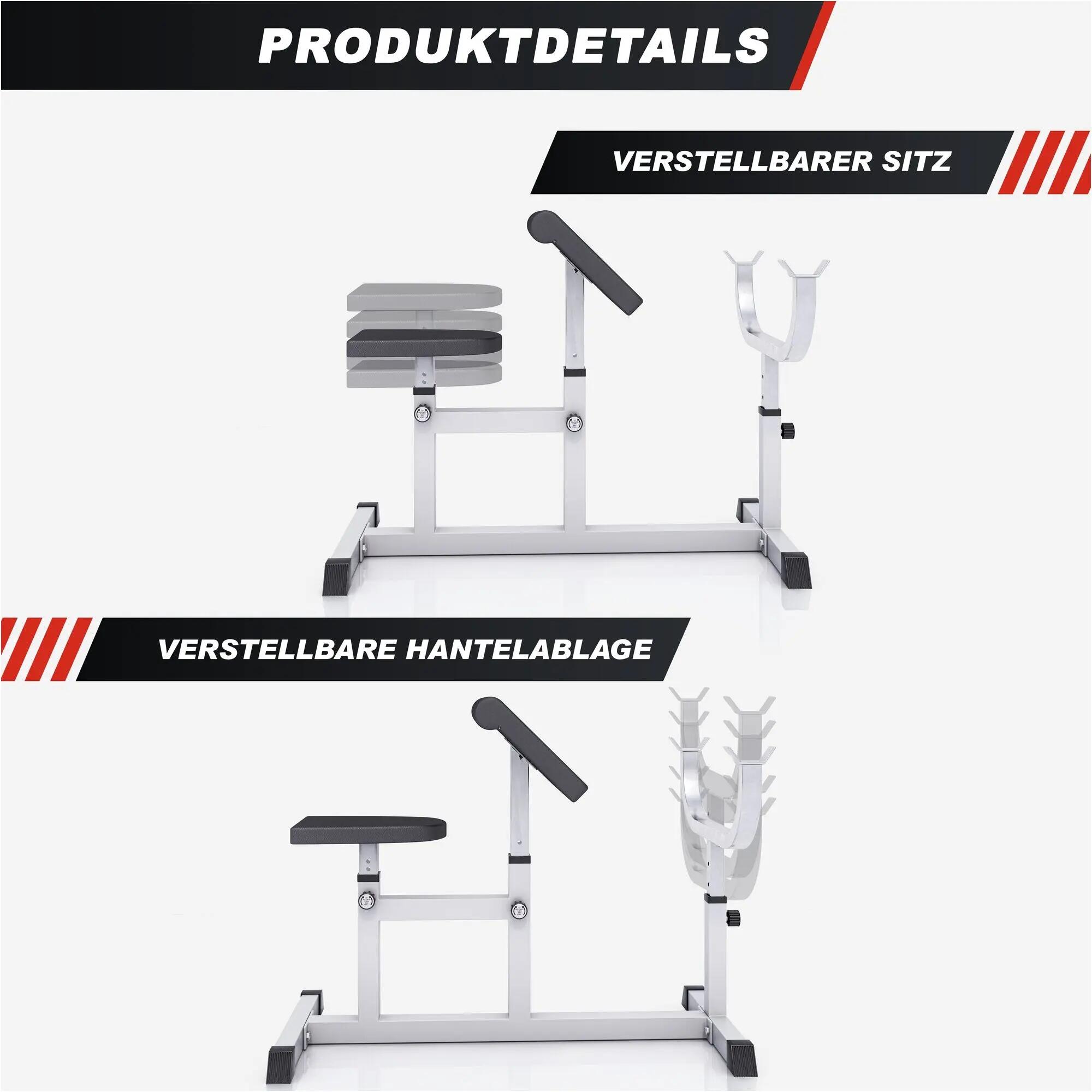 Biceps Curlbank - Fitnessbank - Verstelbaar 3/9