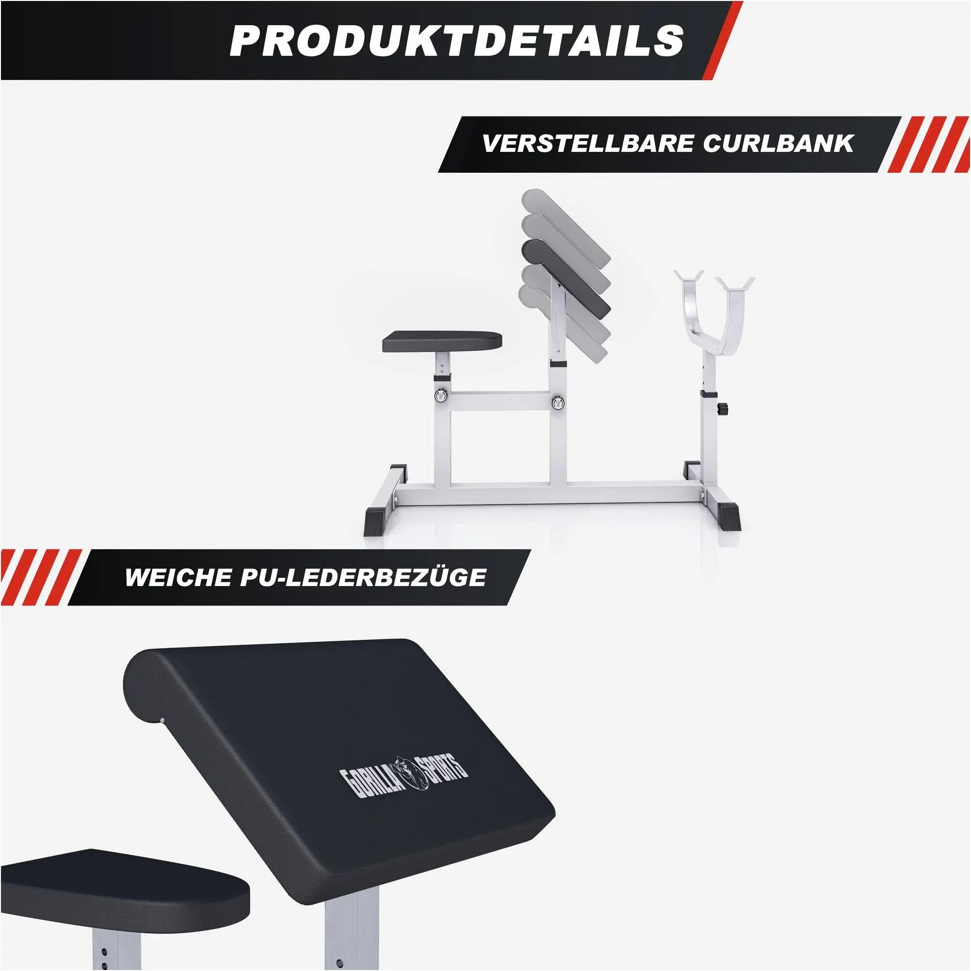 Biceps Curlbank - Fitnessbank - Verstelbaar 2/9