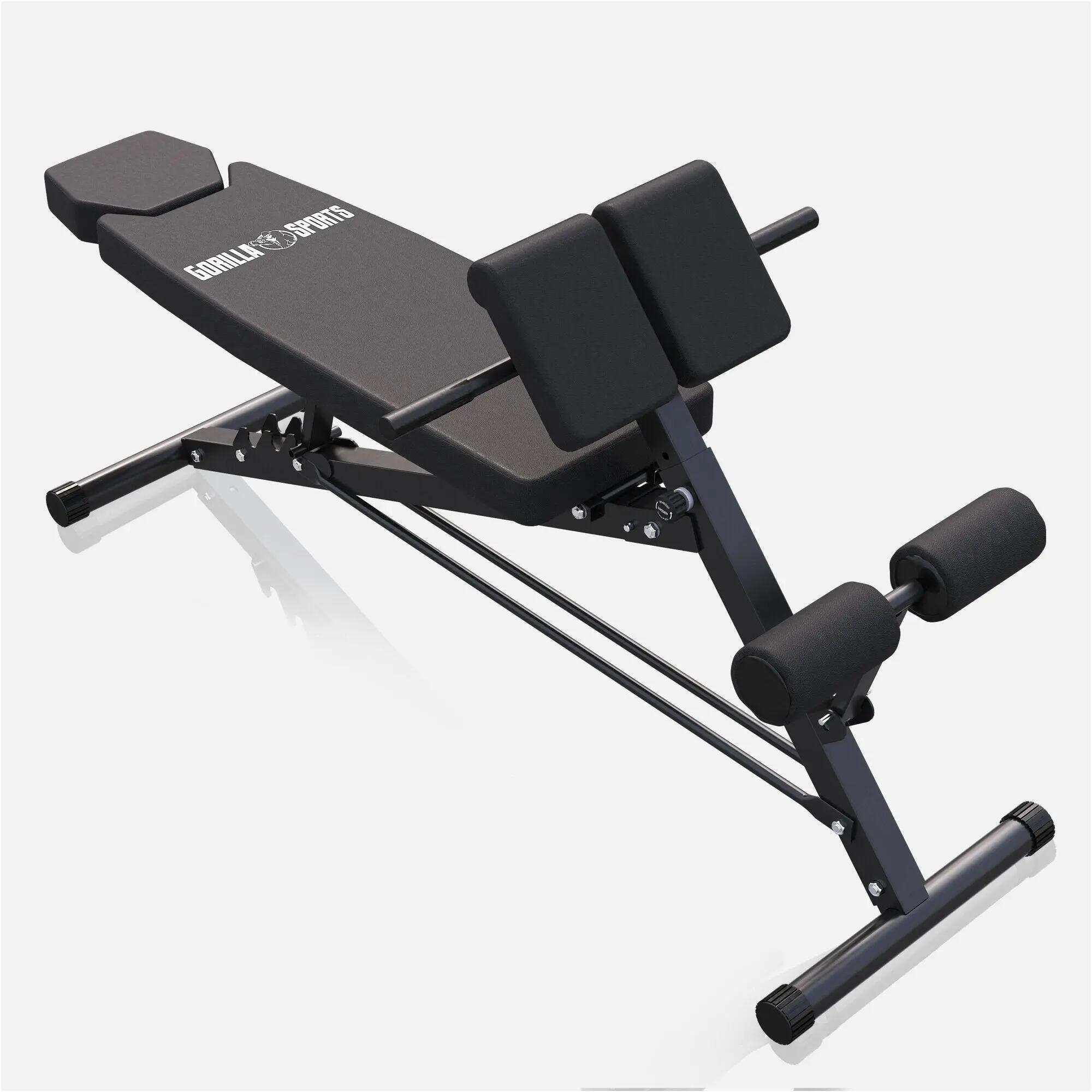 Halterbank met Hyperextensie - Verstelbaar - Max. 250 kg Belastbaar - 12/13