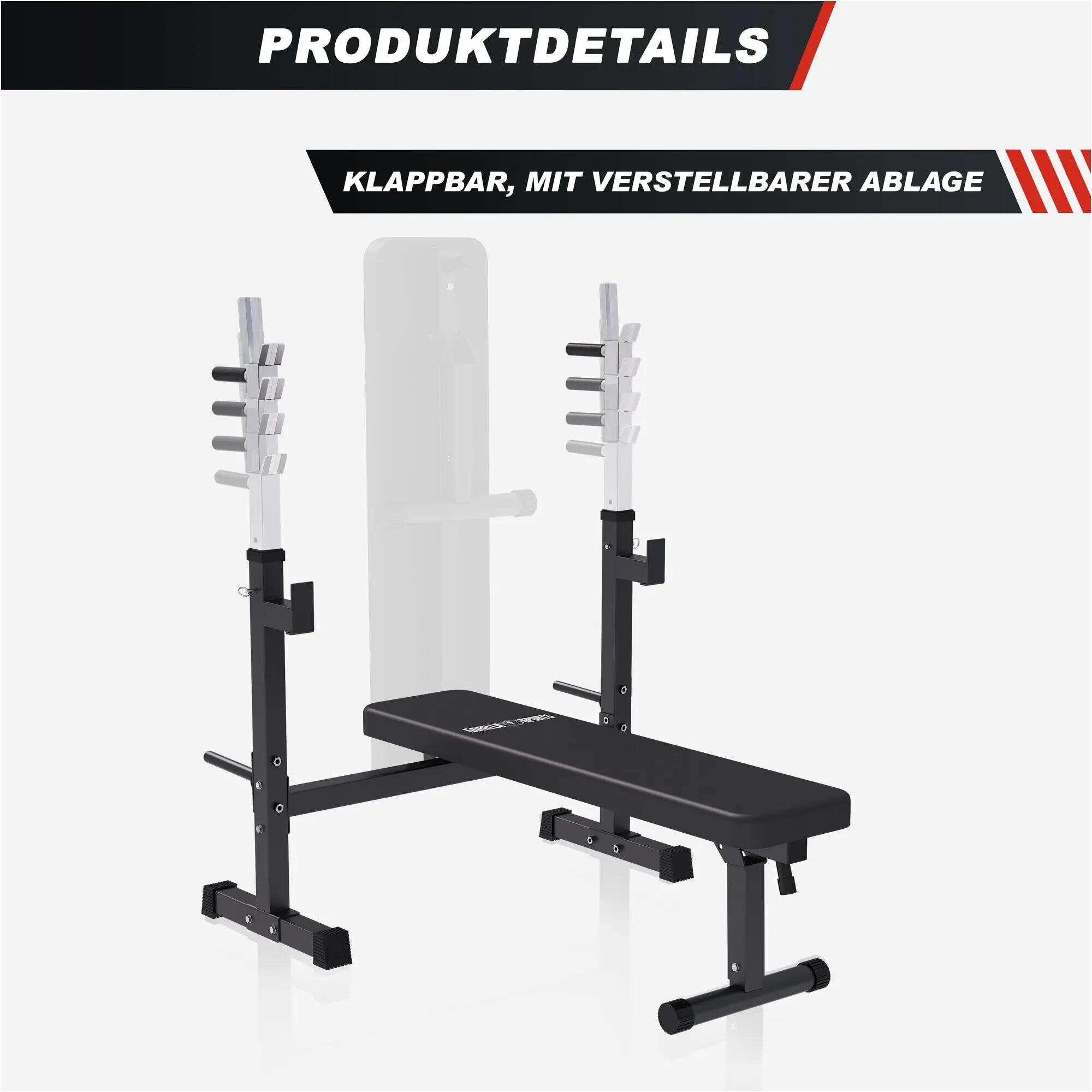 Verstelbare Halterbank - Extra breed - Opklapbaar - Fitnessbank - Belastbaar 4/12