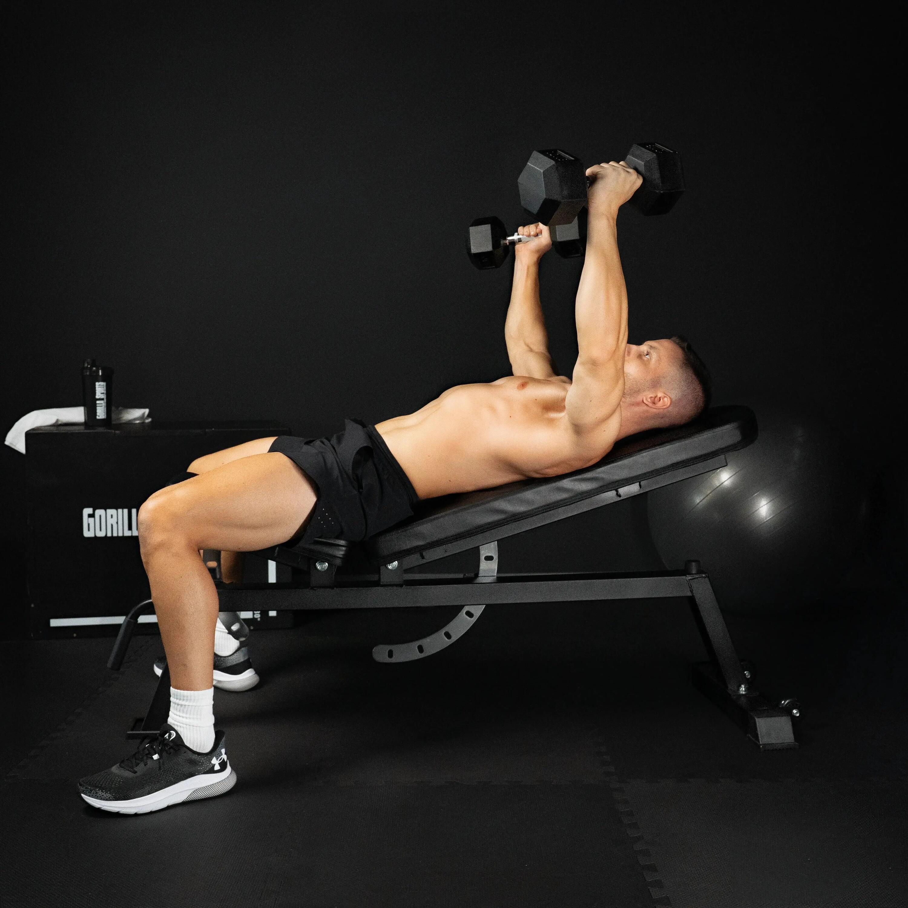 Banc de musculation Gorilla Sports acier inclinable 7 positions 250kg 4/12