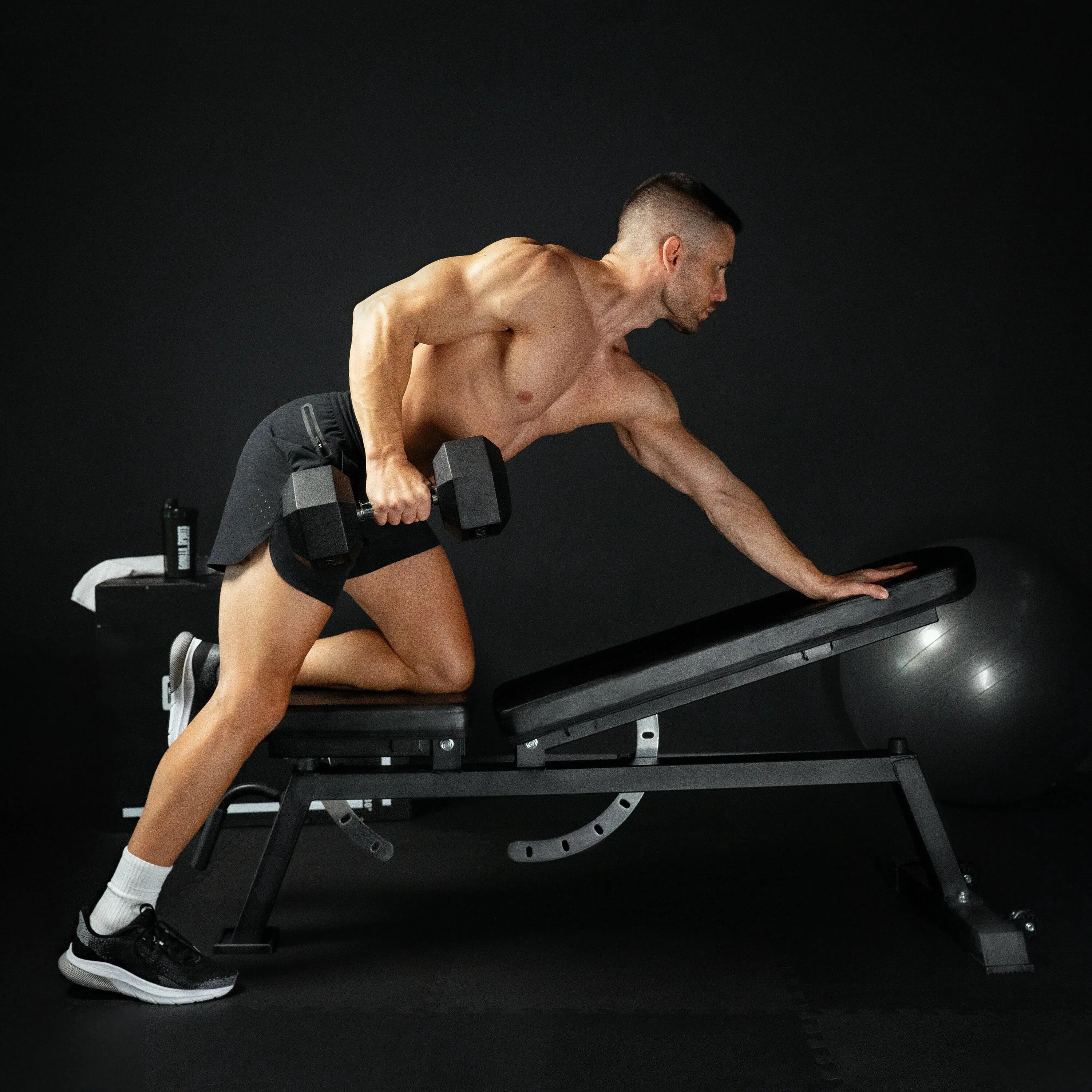 Banc de musculation Gorilla Sports acier inclinable 7 positions 250kg 2/12