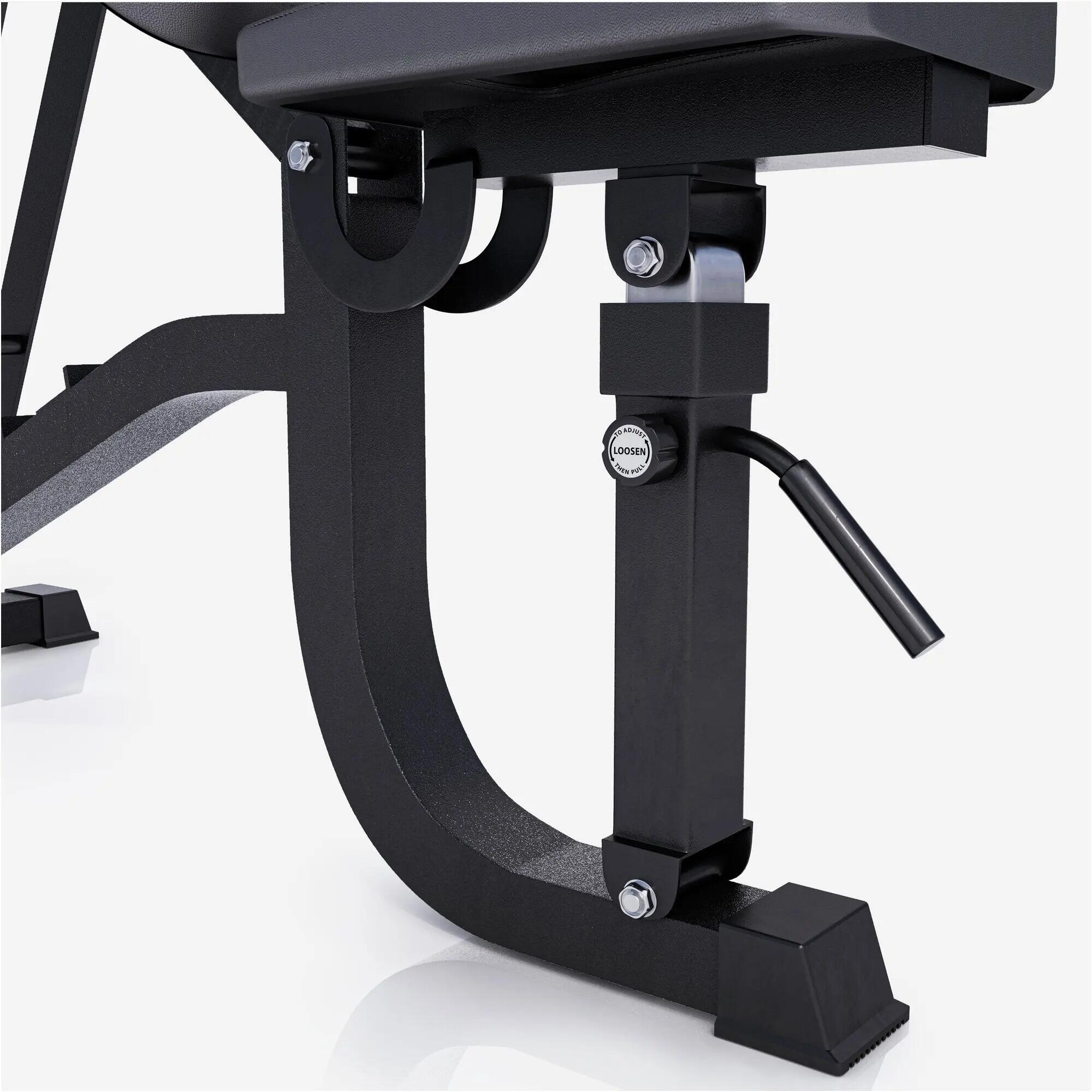 Gorilla Sports Mehrpositions-Hantelbank klappbar aus Stahl 12/13