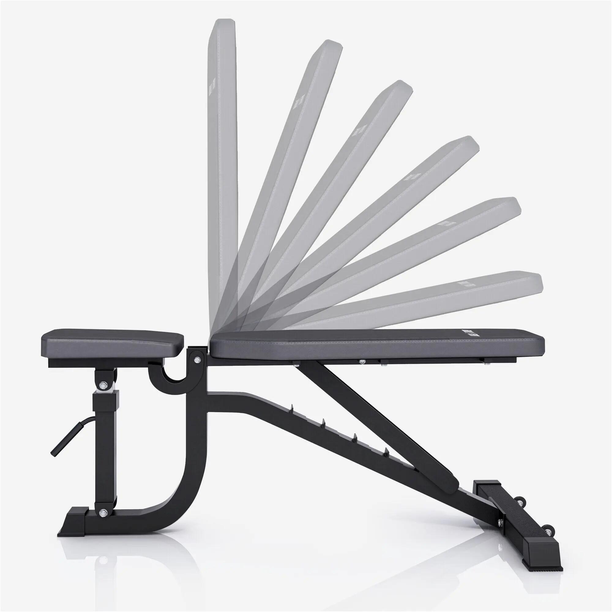 Gorilla Sports Mehrpositions-Hantelbank klappbar aus Stahl 10/13