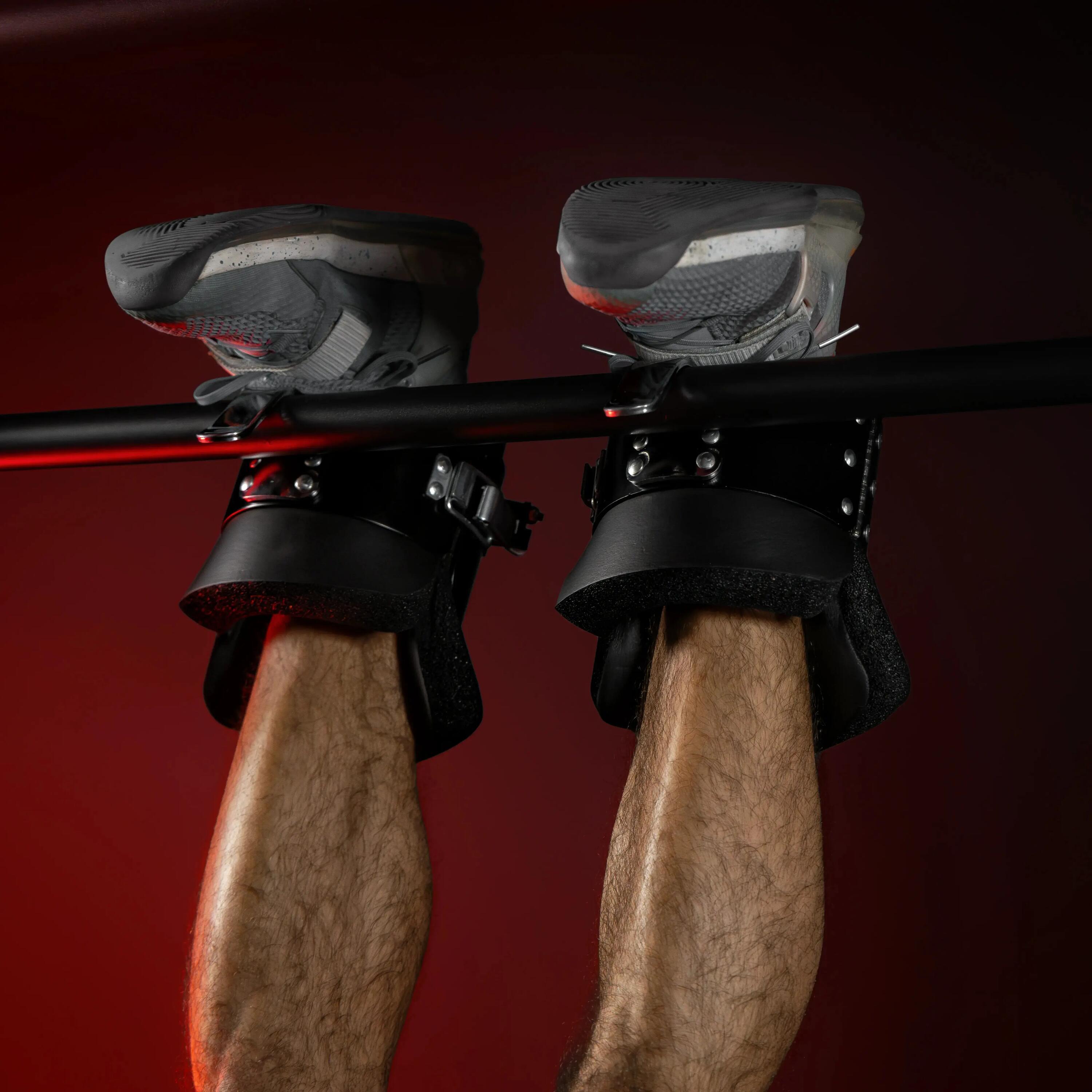 Bottes d'inversion Gorilla Sports noir — rembourrage mousse 8/14