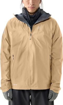 Haglöfs l.i.m airak gore-tex waterdichte jas voor heren, beige