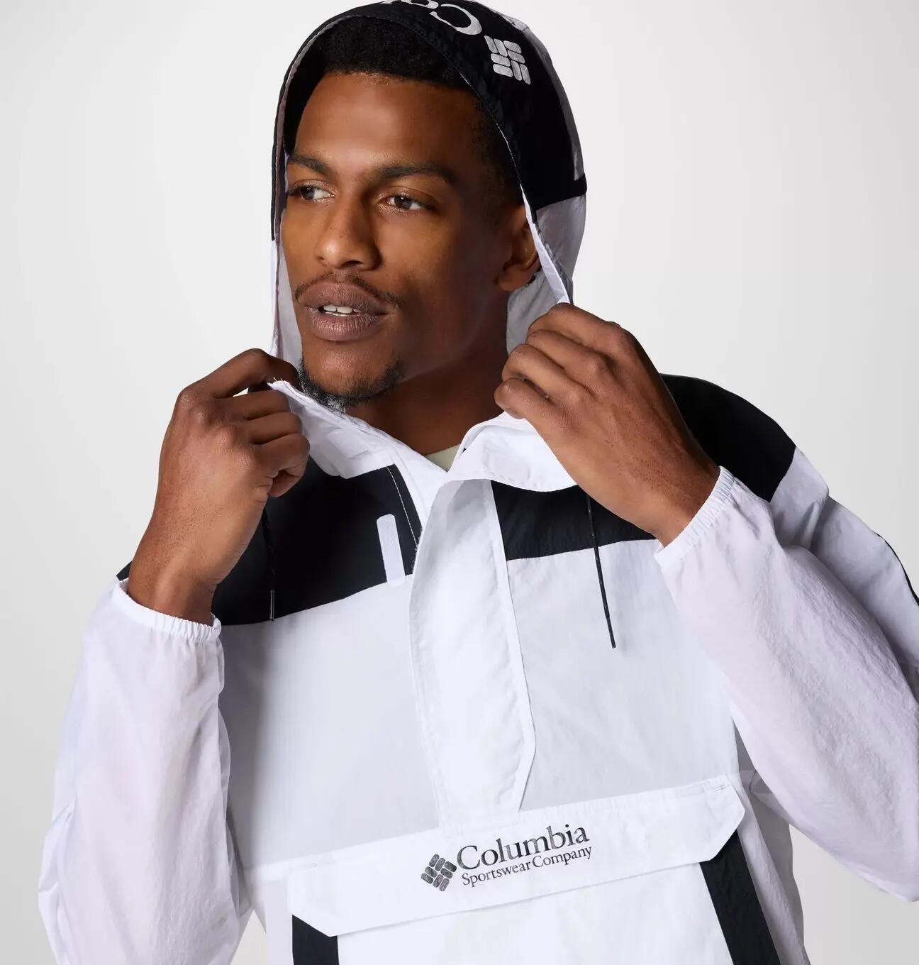 Chaqueta Cortaviento Columbia Challenger Blanco para Hombre 4/5