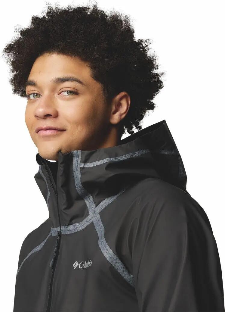 Columbia Reign No Shine Herren Wasserdichte Jacke Schwarz 5/7