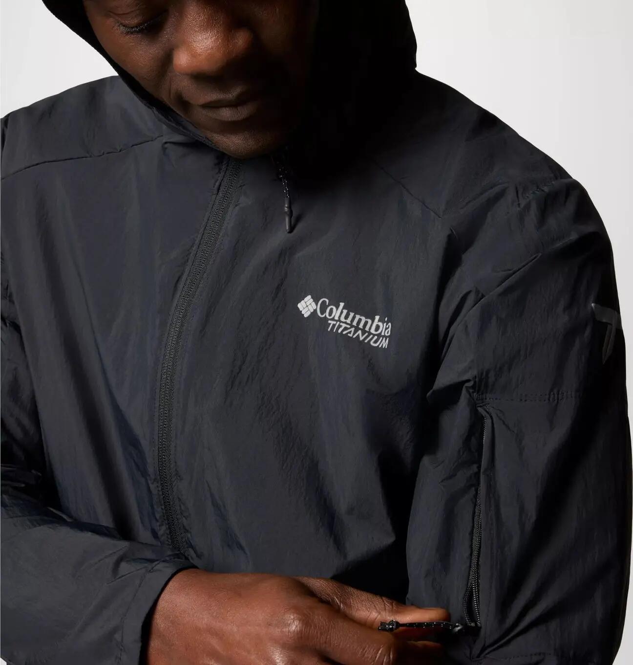 Veste Coupe Vent Columbia Loop Trail II Noir Homme 3/7