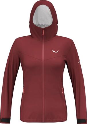 Veste Imperméable Femme Salewa Puez Aqua Rouge Bordeaux