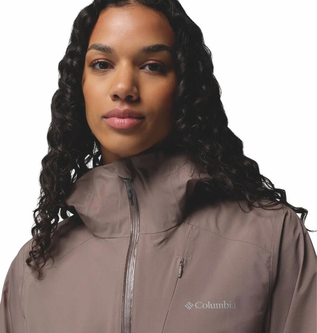 Giacca impermeabile Columbia Trailborne 2.5L grigia da donna 5/7