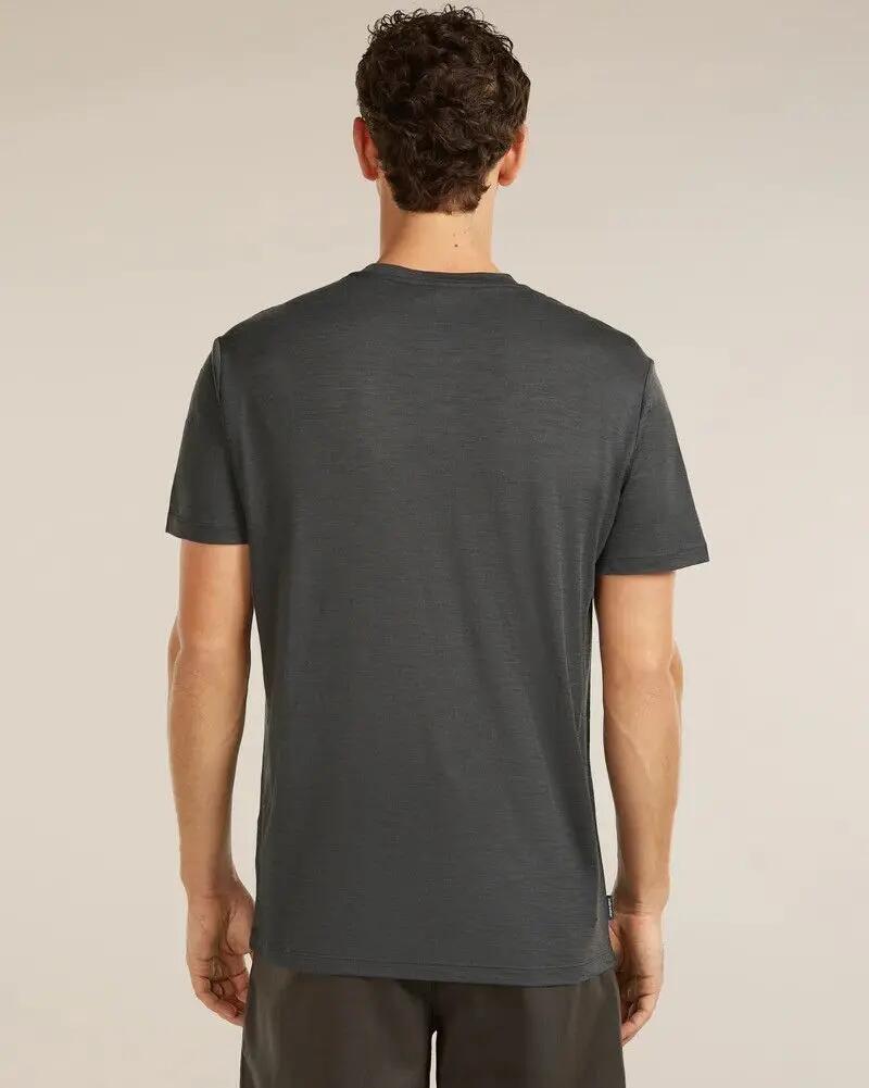 Maglietta Icebreaker 150 Tech Lite Tee Bear Catch Grigio Uomo 2/3