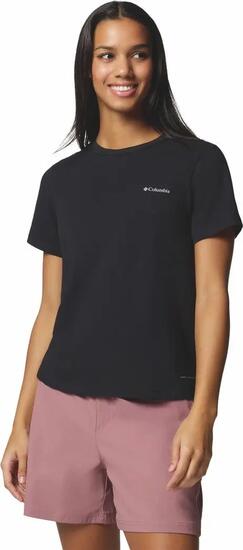 Maglietta tecnica Columbia Sun Trek II Donna Nero