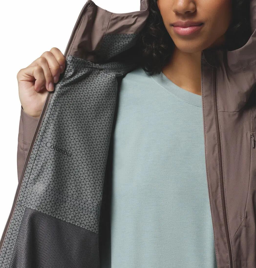 Giacca impermeabile Columbia Trailborne 2.5L grigia da donna 4/7