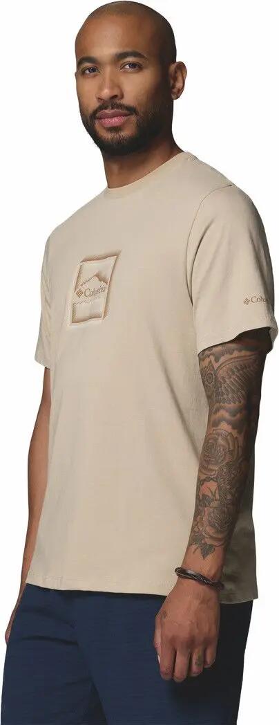 Columbia T-Shirt aus Bio-Baumwolle mit Aufdruck, beige, für Herren 3/5