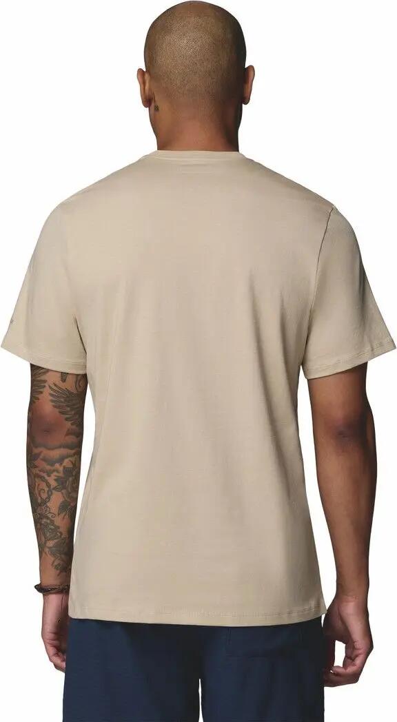 Columbia T-Shirt aus Bio-Baumwolle mit Aufdruck, beige, für Herren 2/5