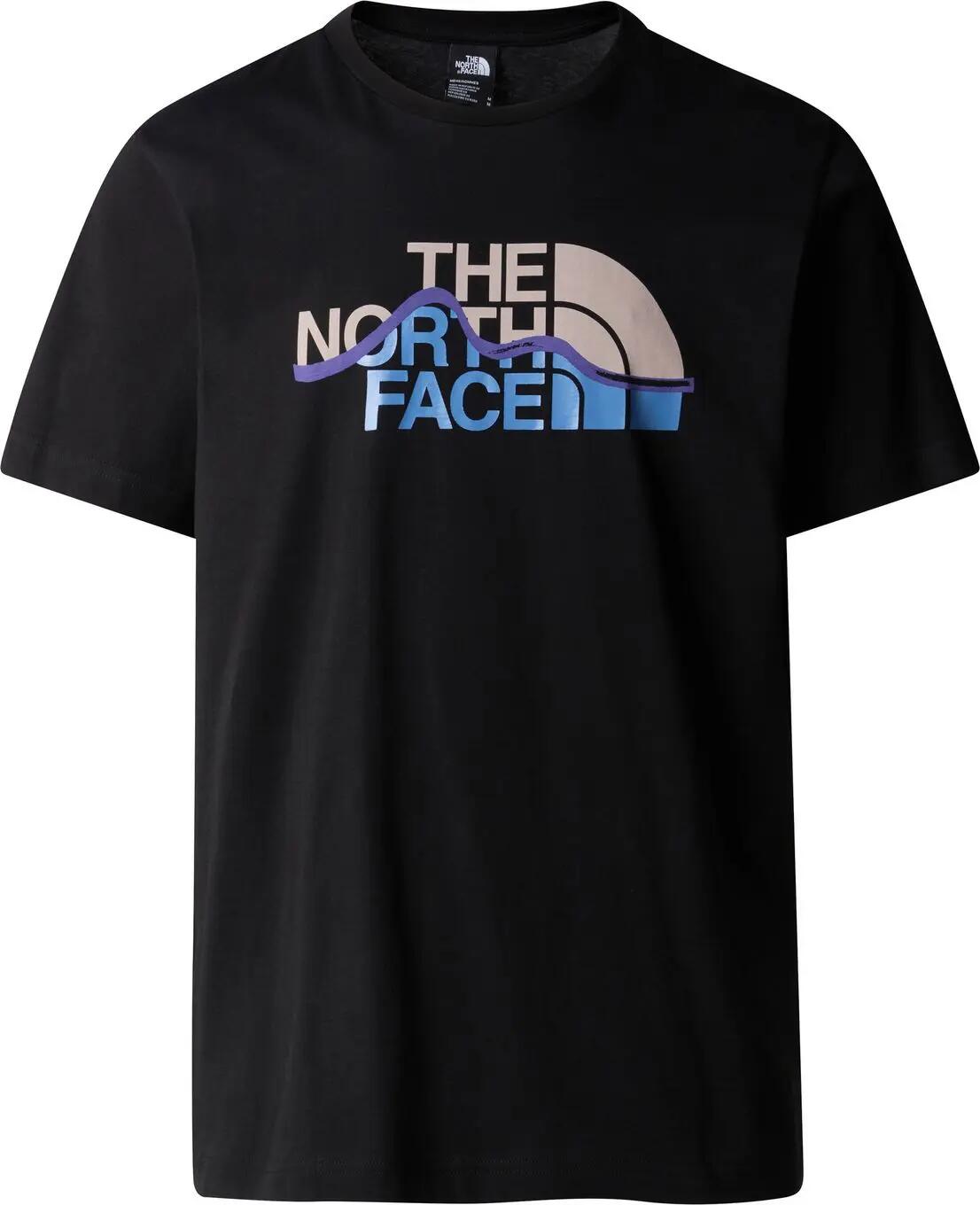 The North Face Mountain Line T-Shirt Korte Mouw Man Zwart 4/5
