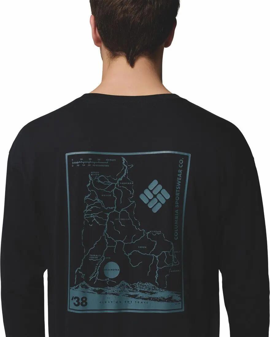 Camiseta de manga larga Columbia Black Butte Negra 5/6