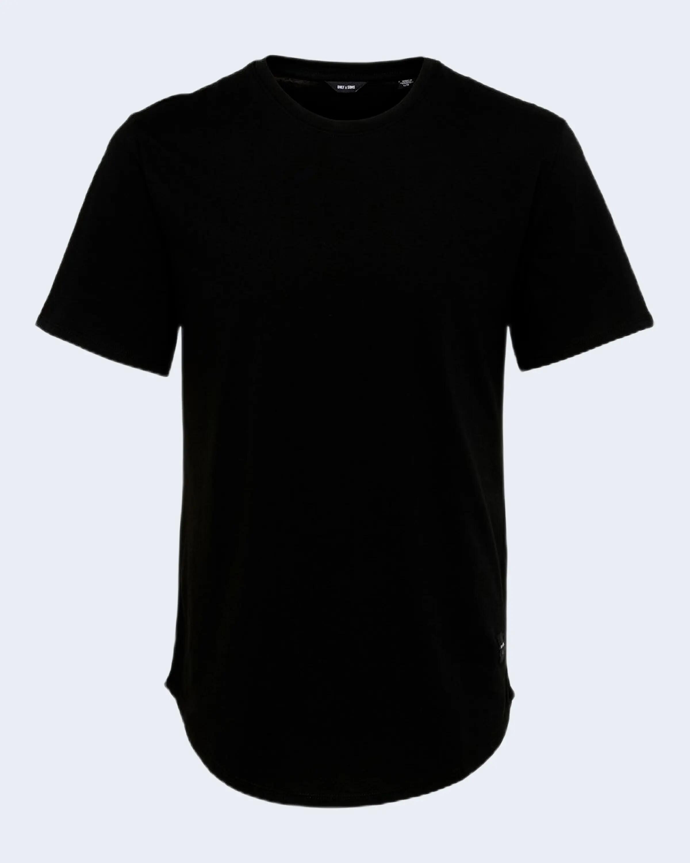 MEN'S Crop Top MATT LONGY SS TEE NOOS SCHWARZ 3/4