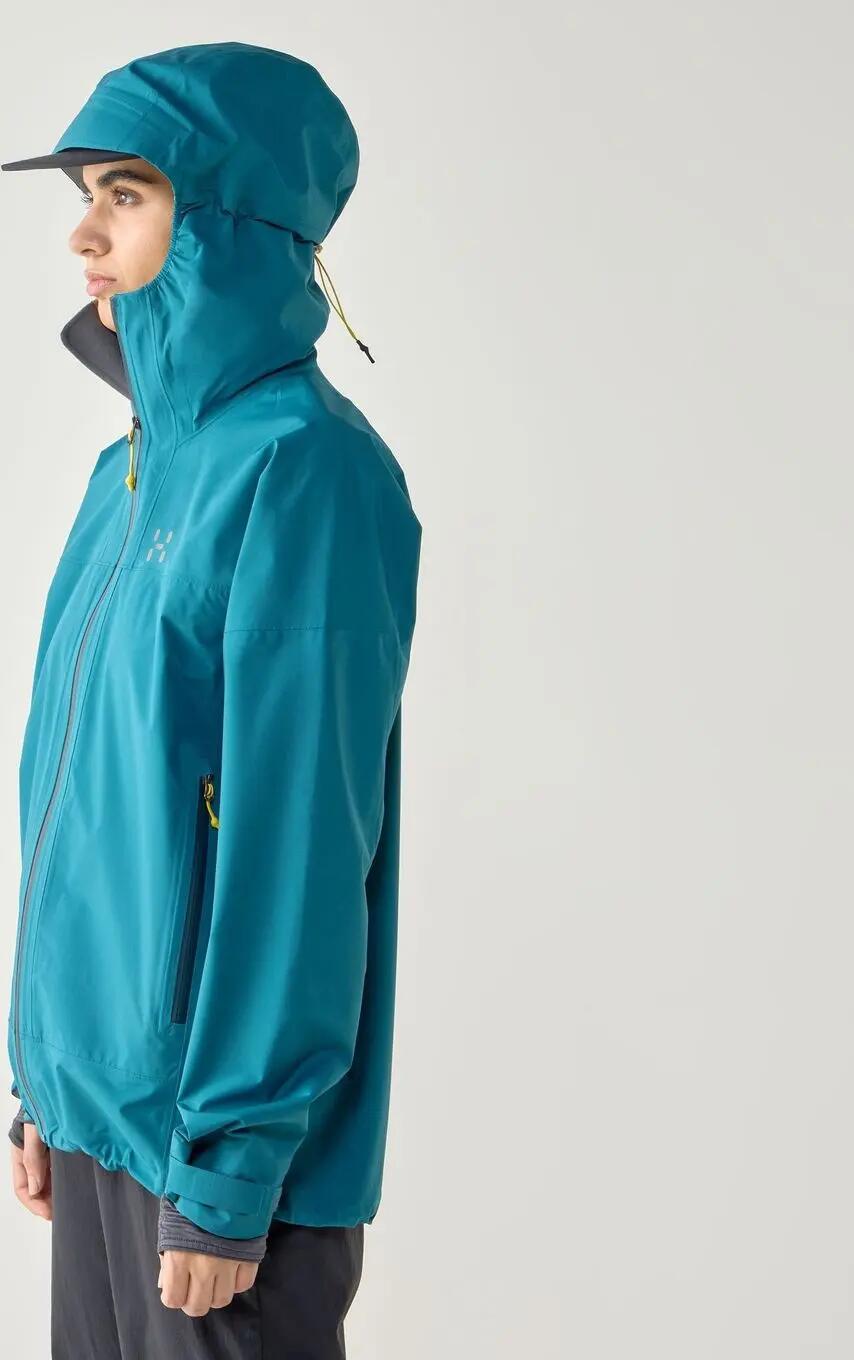 Veste imperméable à capuche Haglöfs L.I.M Airak 2.5L Bleu Femme 3/7