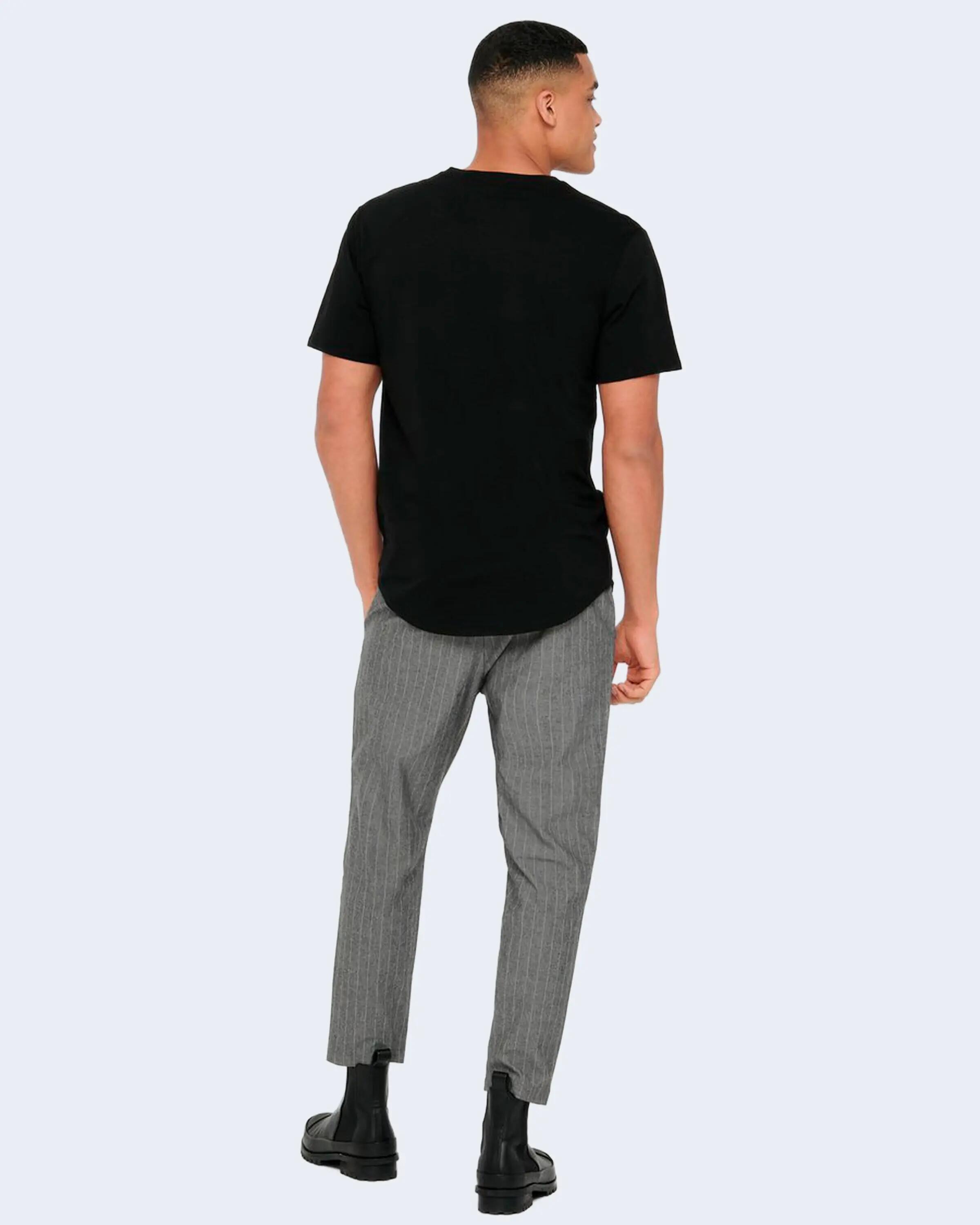MEN'S Crop Top MATT LONGY SS TEE NOOS SCHWARZ 2/4