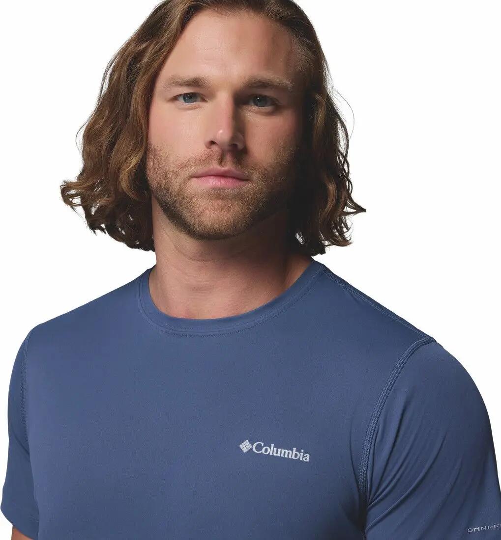 Camiseta técnica Columbia Zero Rules azul claro para hombre 4/7