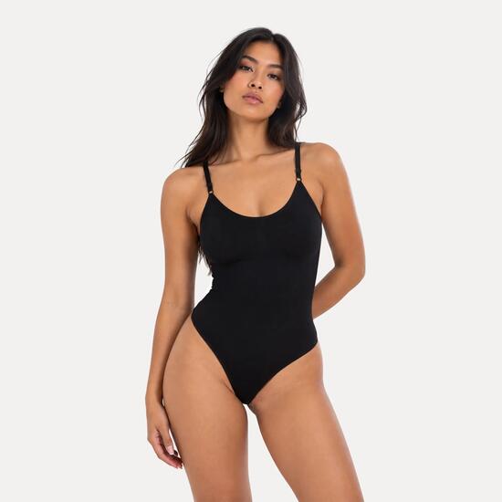 Damen Shapewear String Bodysuit 3x Nysa Bodysuit Schwarz