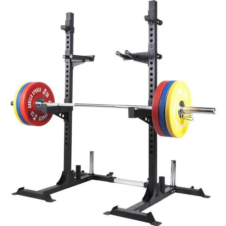 Profesjonalny stojak do przysiadów ze sztangą 400 kg Gorilla Sports 15/15