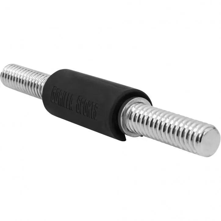 Mânere de gantere din silicon negru 10/12