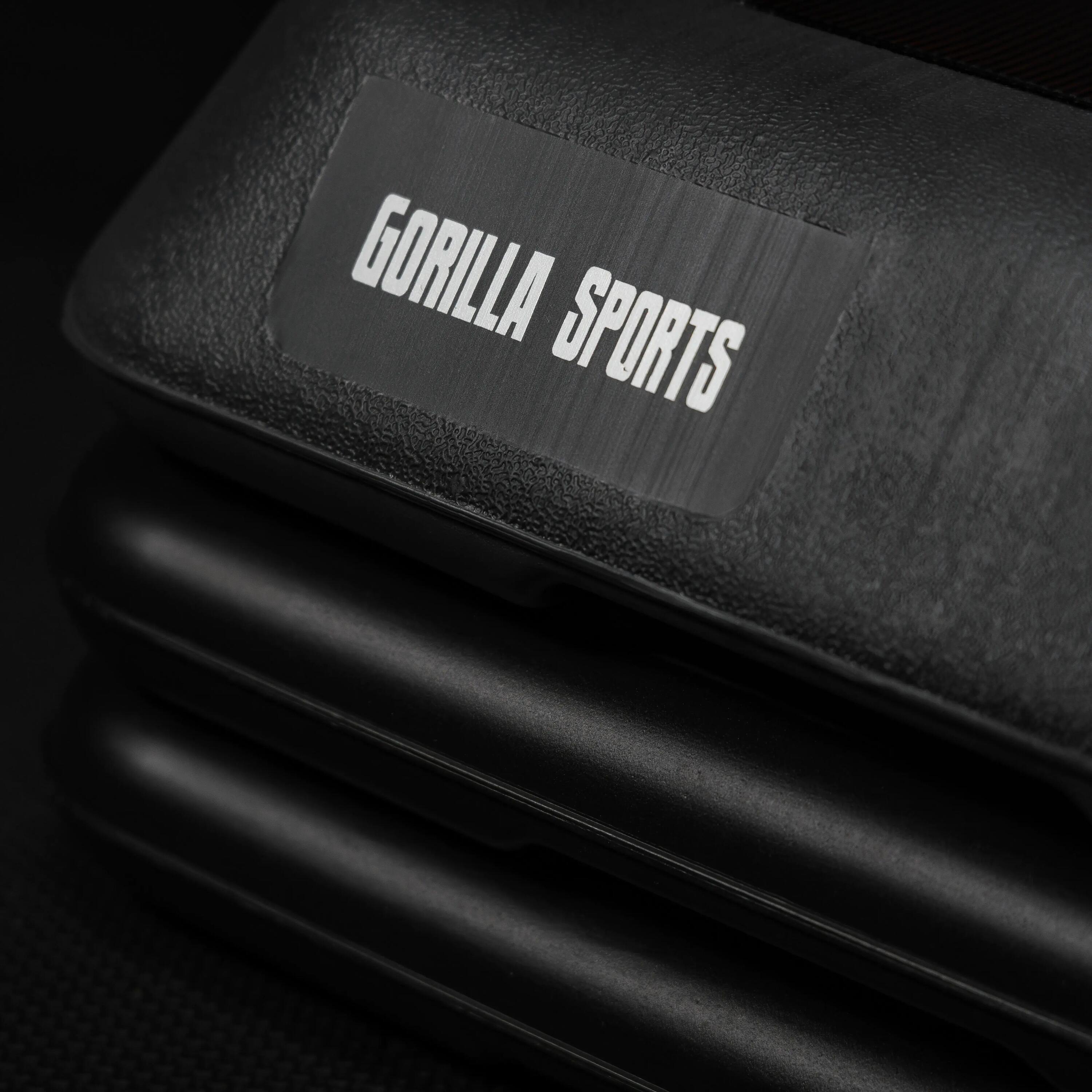 Step Gorilla Sports réglable 107x42 cm noir/gris antidérapant 9/15