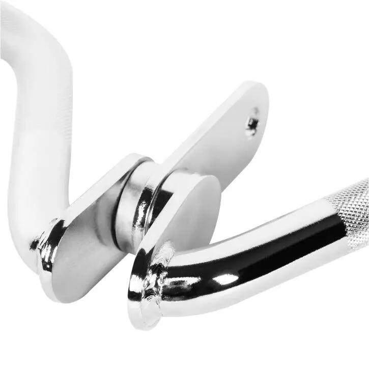 Barre triceps curl Gorilla Sports Y-37 acier chromé 50 cm 4/9