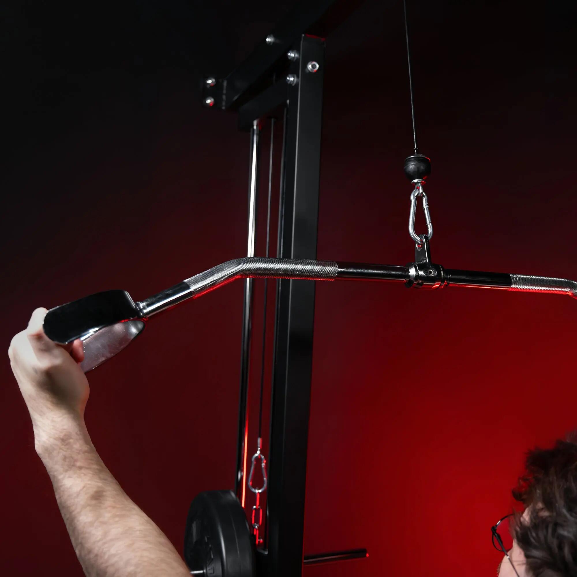 Gebogen Lattrekstang - Fitness greep - Hoefgreep - Pulldown bar 8/12