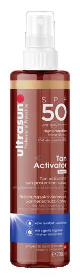 Crème solaire - Tan Activator Spray SPF50 (200 ml / SPF50)
