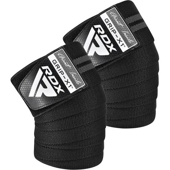 Gym Knee Wrap K11 Noir/Gris