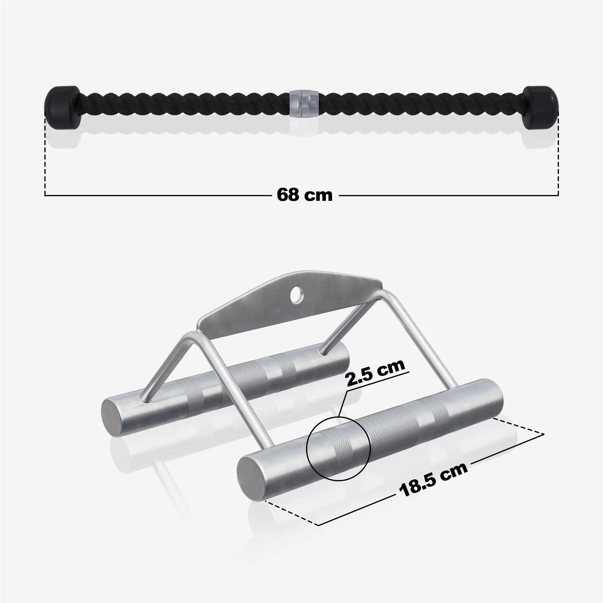 Conjunto de pegas de remo (corda de nylon, pega de remo) 3/12