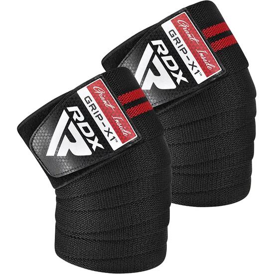 Gym Knee Wrap K11 Noir/Rouge