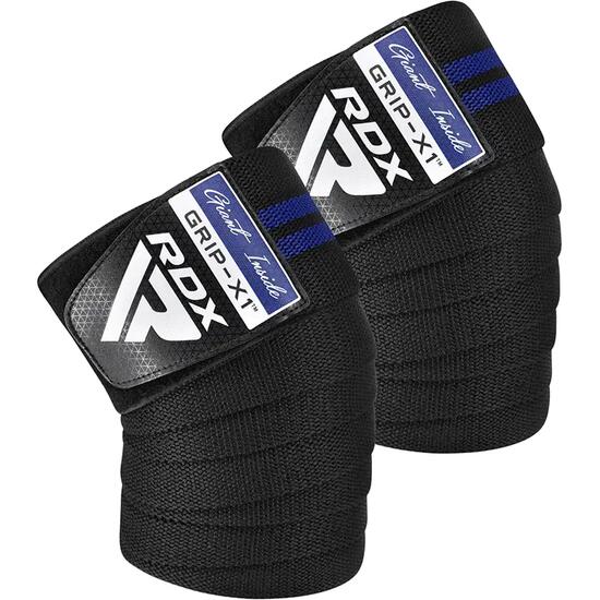 Gym Knee Wrap K11 Noir/Bleu