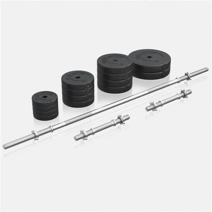 Multiestación Home Gym con Juego de Pesas de Plástico 70 kg 9/10