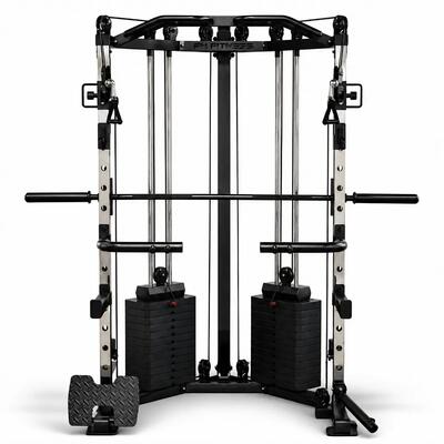 Stazione angolare con Smith Machine e doppia puleggia – 160 kg