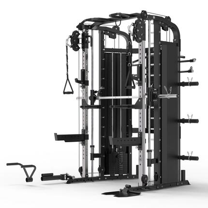 GORILLA SPORTS® Smith Machine avec Poids Intégrés 2x60 kg