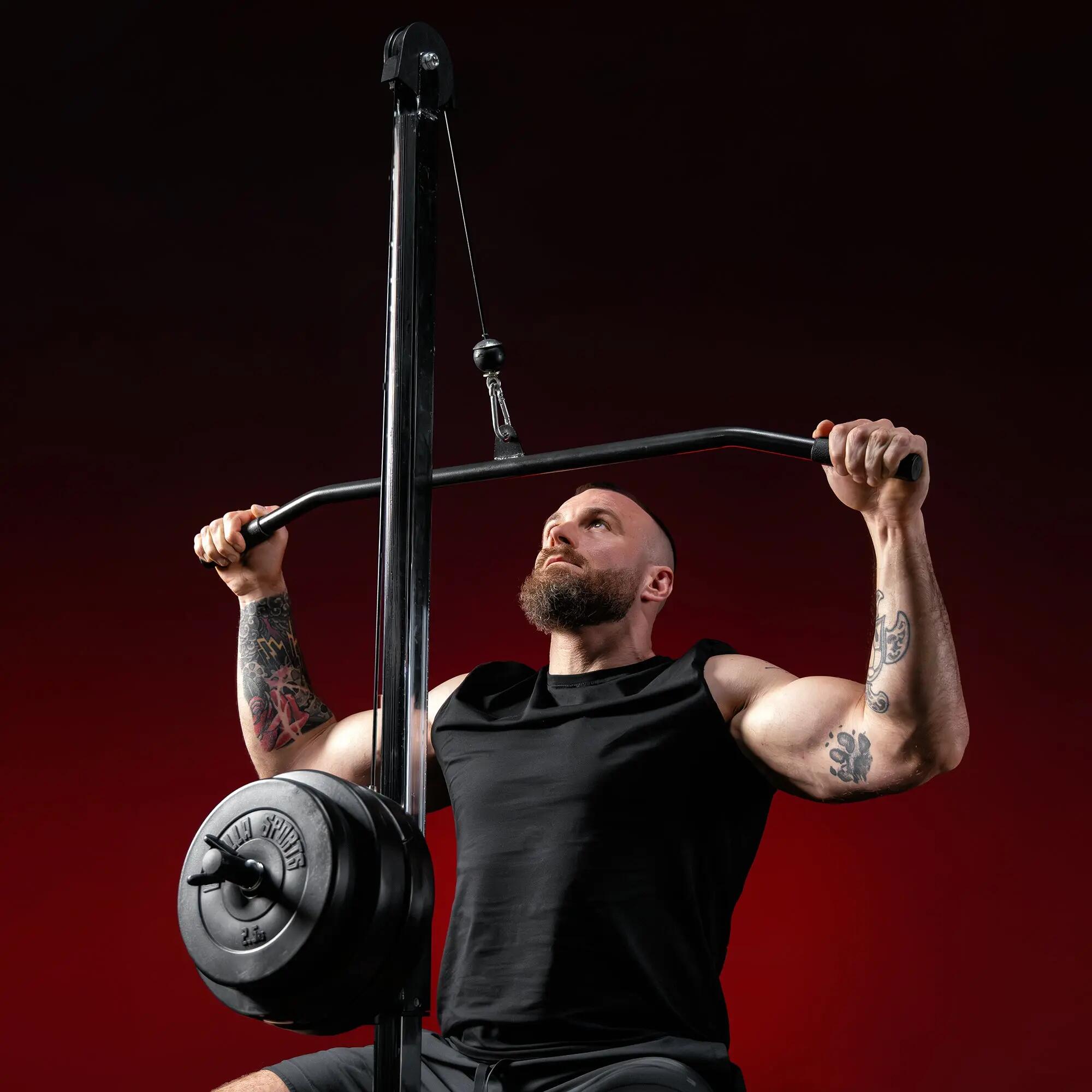 Poulie Gorilla Sports GS005 gris, 194 cm, 100 kg, 25 mm 4/7