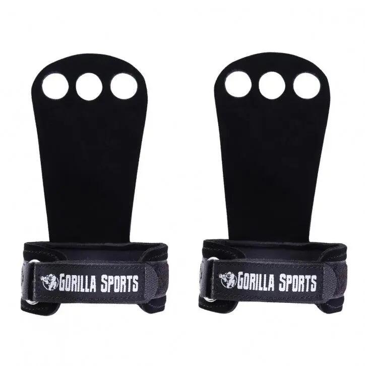 Maniques Gorilla Sports PU protection paumes noir 3/10