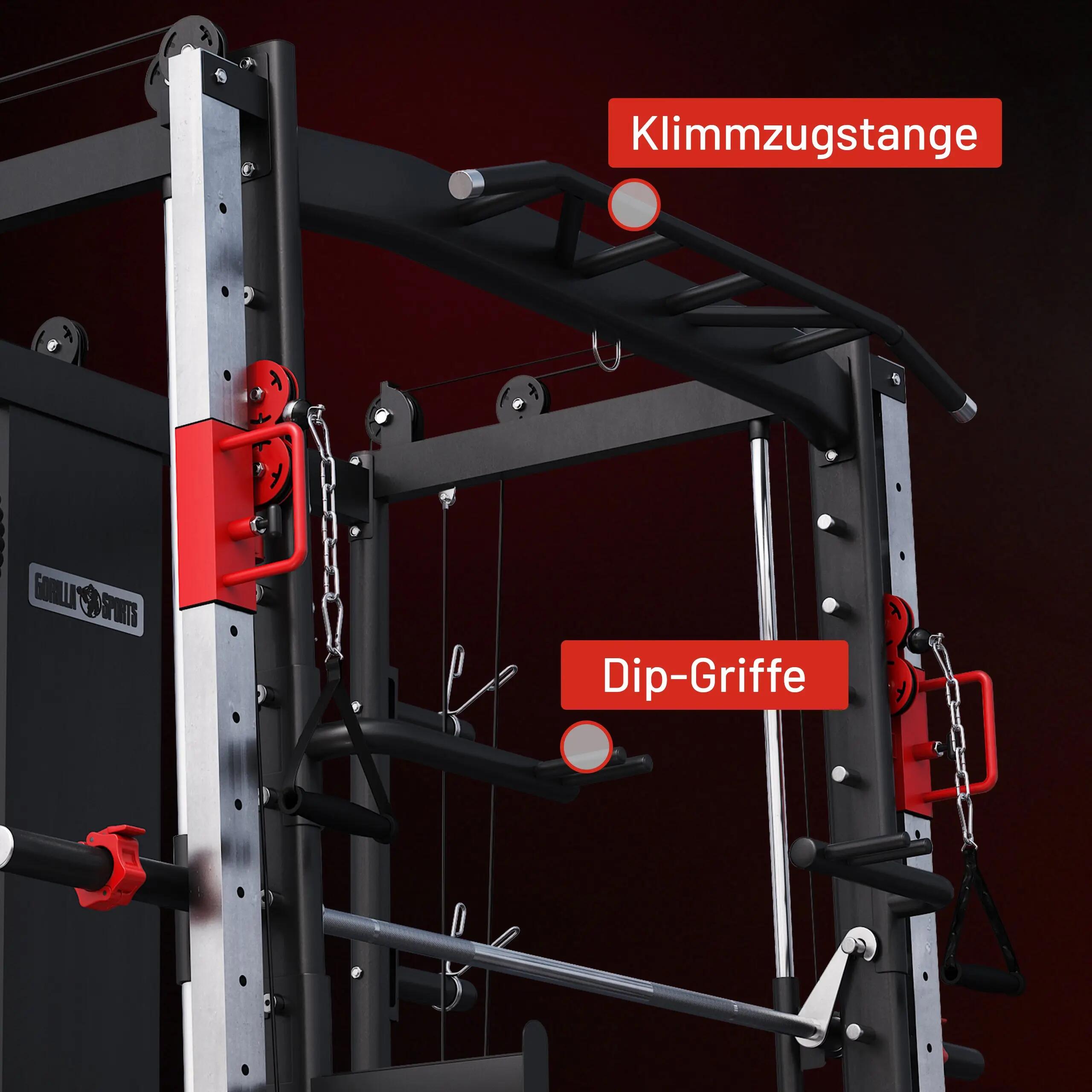 Gorilla Sports Multifunction Smith Machine Steel 219x128x219 cm 9/12
