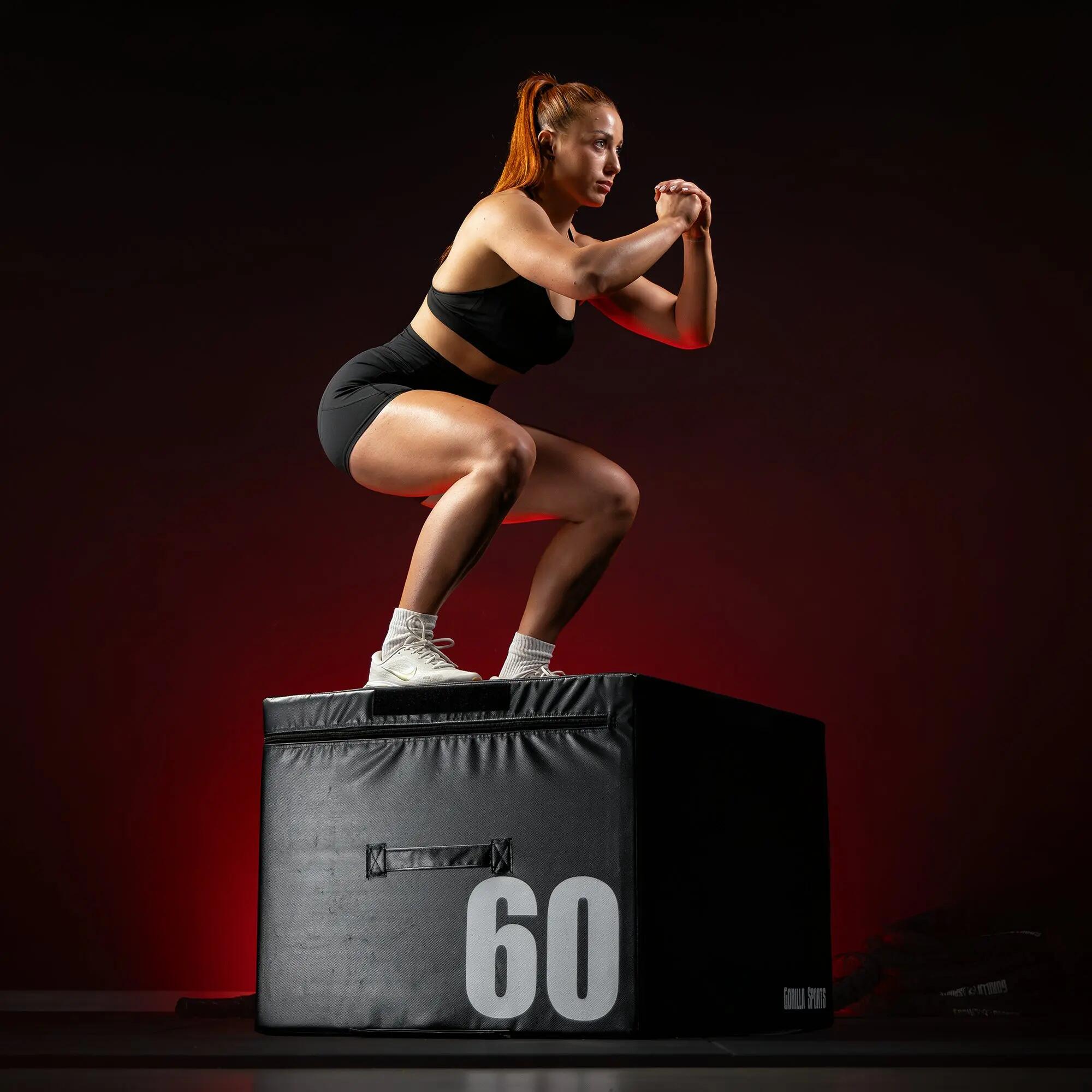 PLYOBOX NOIR EN MOUSSE | HAUTEUR 30cm | MUSCULATION ET CROSS TRAINING 9/11
