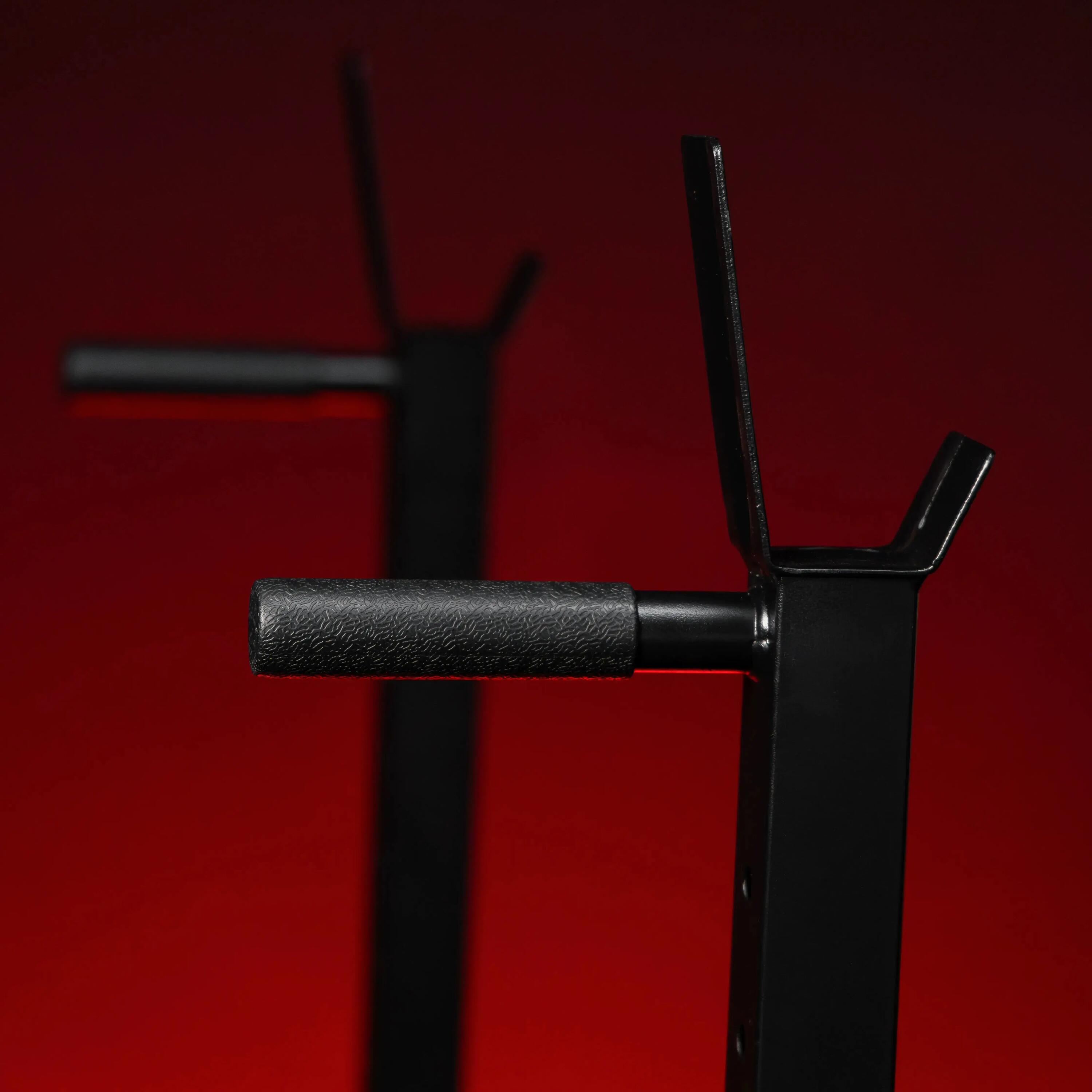 Rack à squat Gorilla Sports réglable acier, largeur 72,5–115 cm 8/15