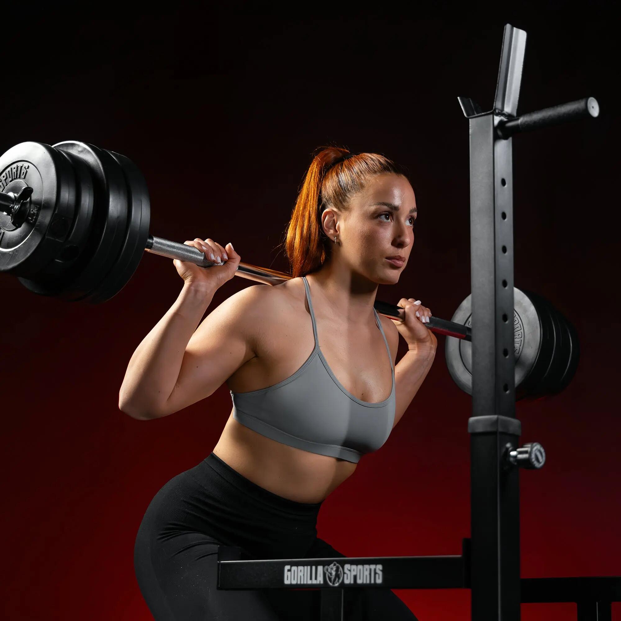 Rack à squat avec barre 30 mm et disques 30 kg 4/7