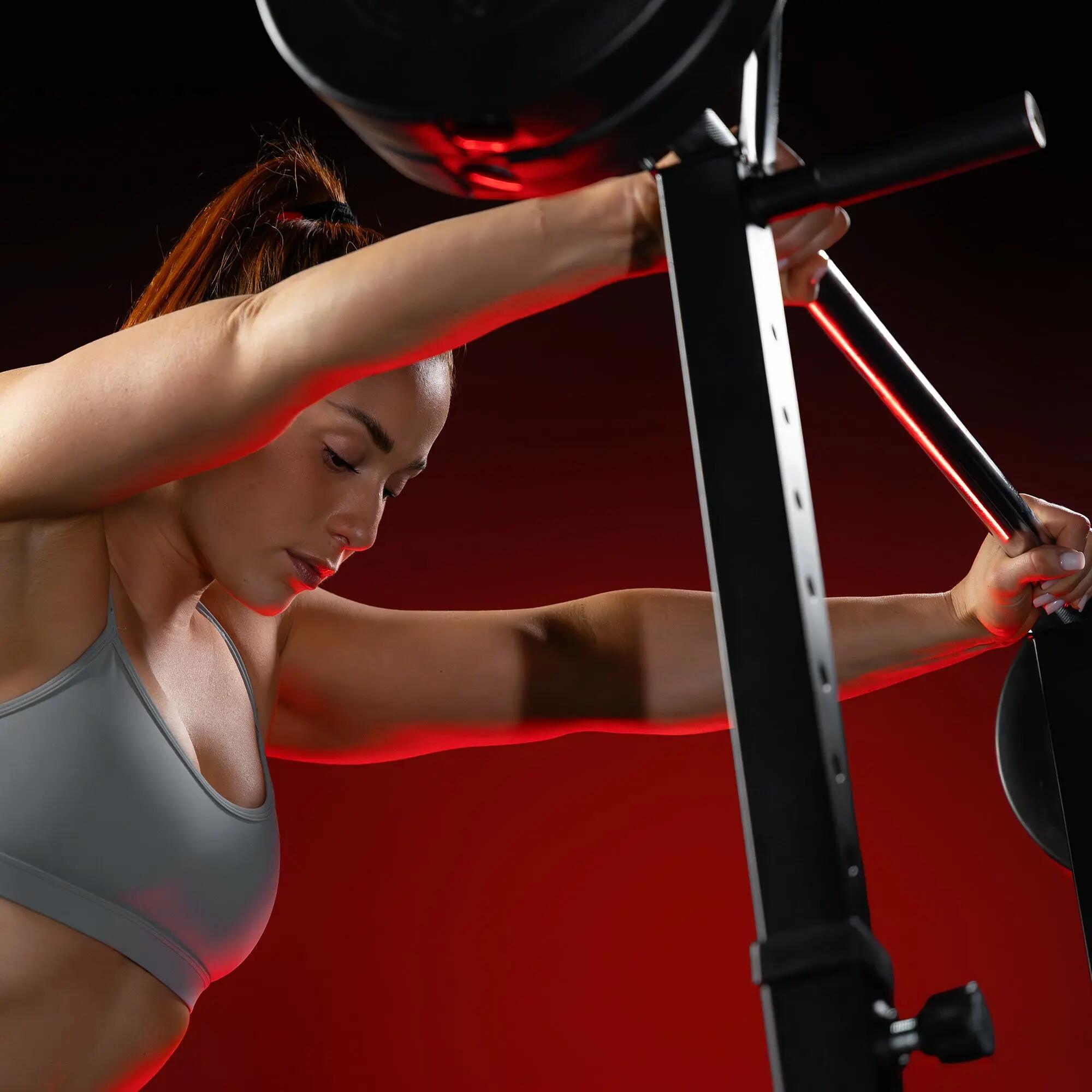 Rack à squat avec barre 30 mm et disques 30 kg 2/7