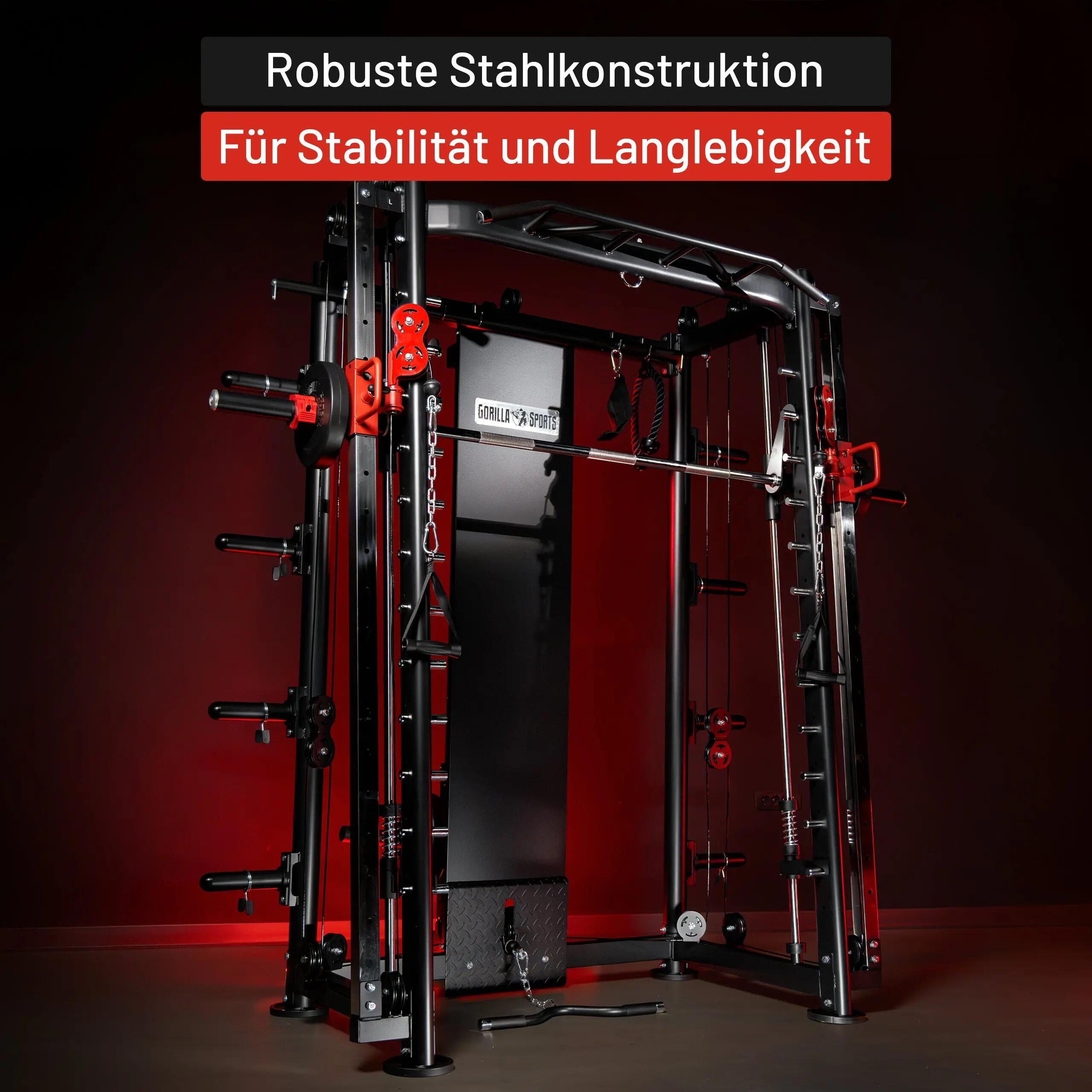 Gorilla Sports Multifunction Smith Machine Steel 219x128x219 cm 11/12