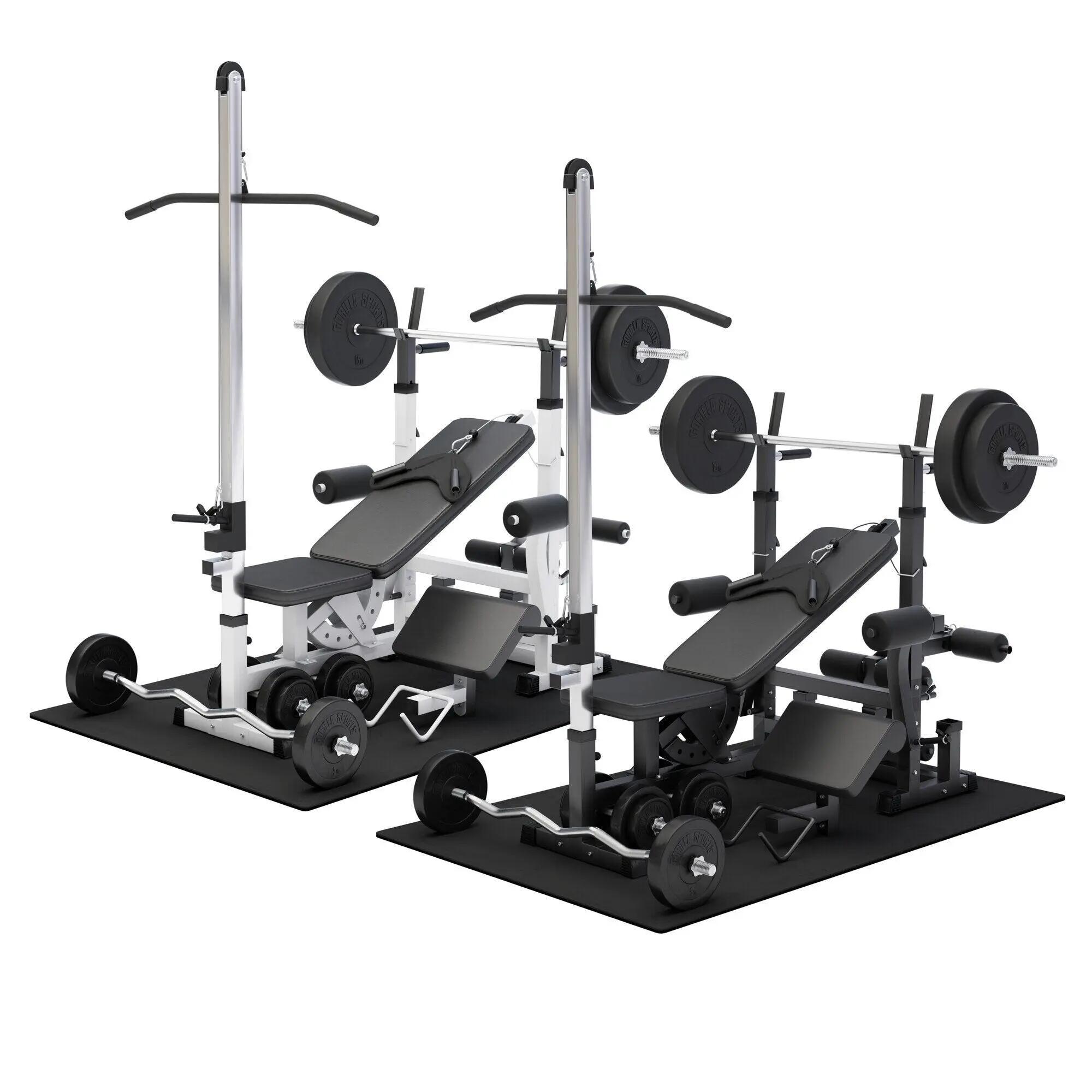 Ławka regulowana sztanga i hantle 100 kg Gorilla Sport 15/15
