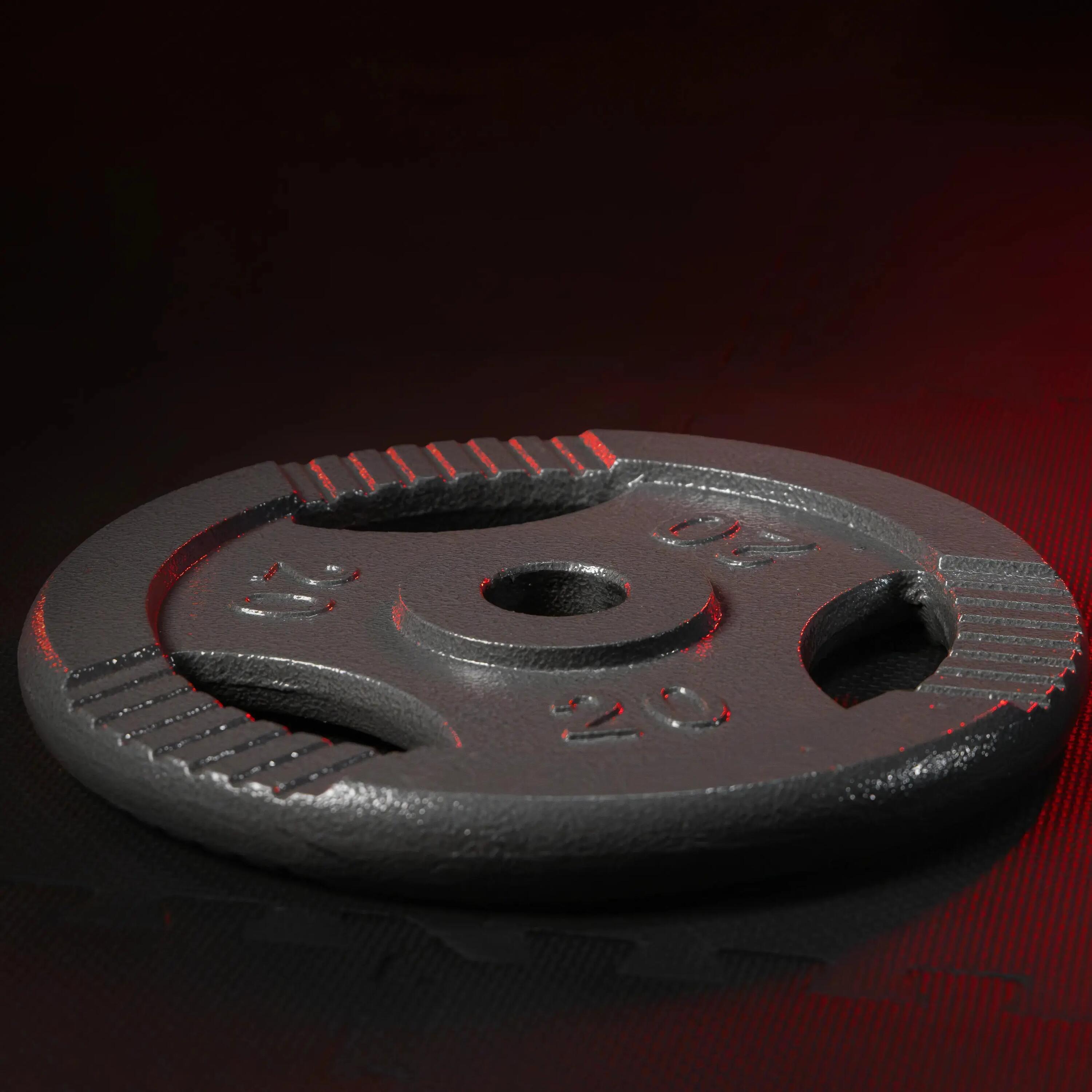 Set discuri fier cu grip, 30KG (4 x 2.5kg + 4 x 5kg), Gorilla Sports 5/7